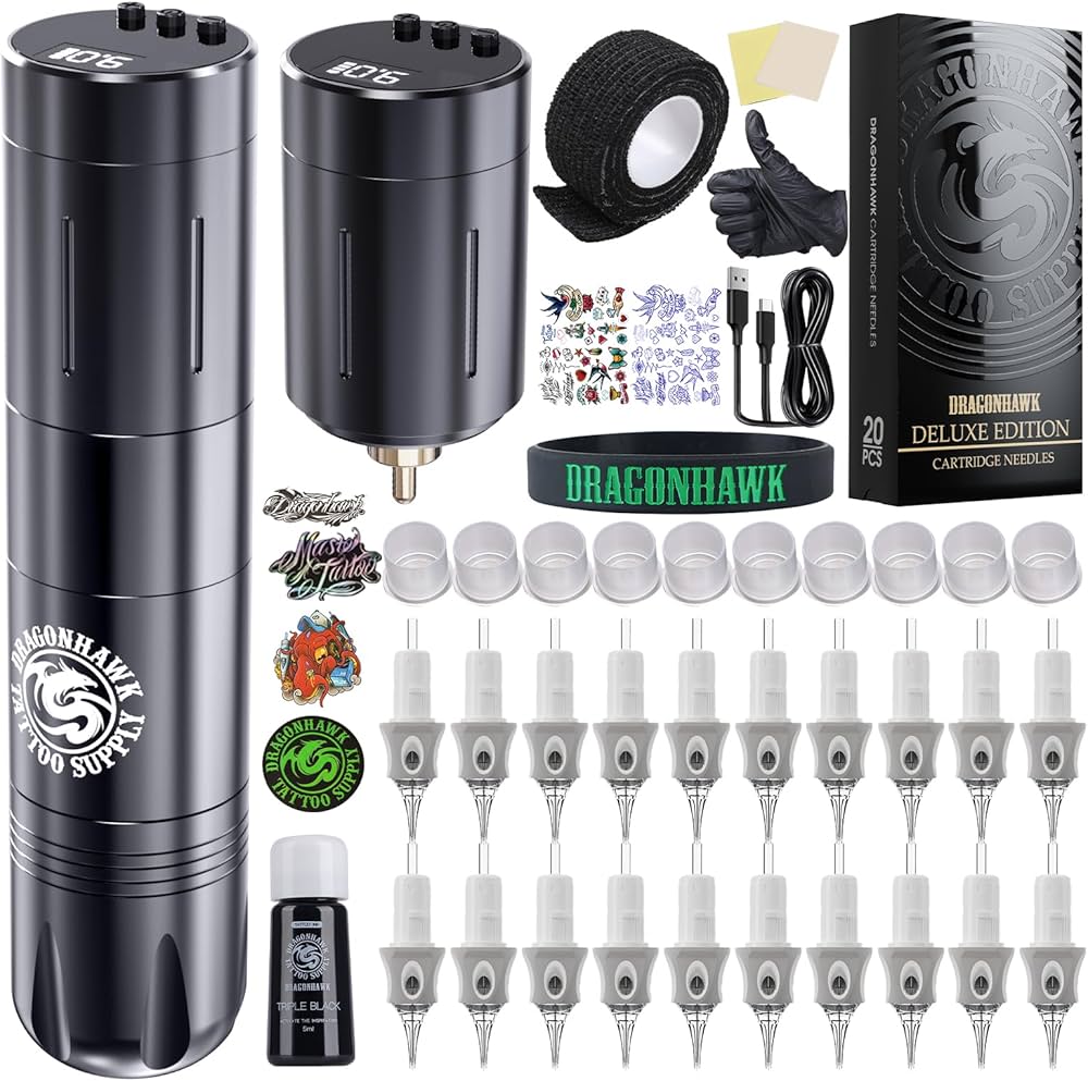 Drgon hawk X20 pro 　tattoo machine set Dragonhawk X20 Pro Tattoo Machine