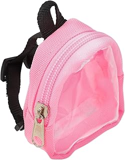 GARIOUANS minimochila Mochilas muñecas Mochila de pequeño Mochila pequeña para pequeños Mochila de Peluches Bolso Mini Mochila Linda Mochila Transparente paño Rosa