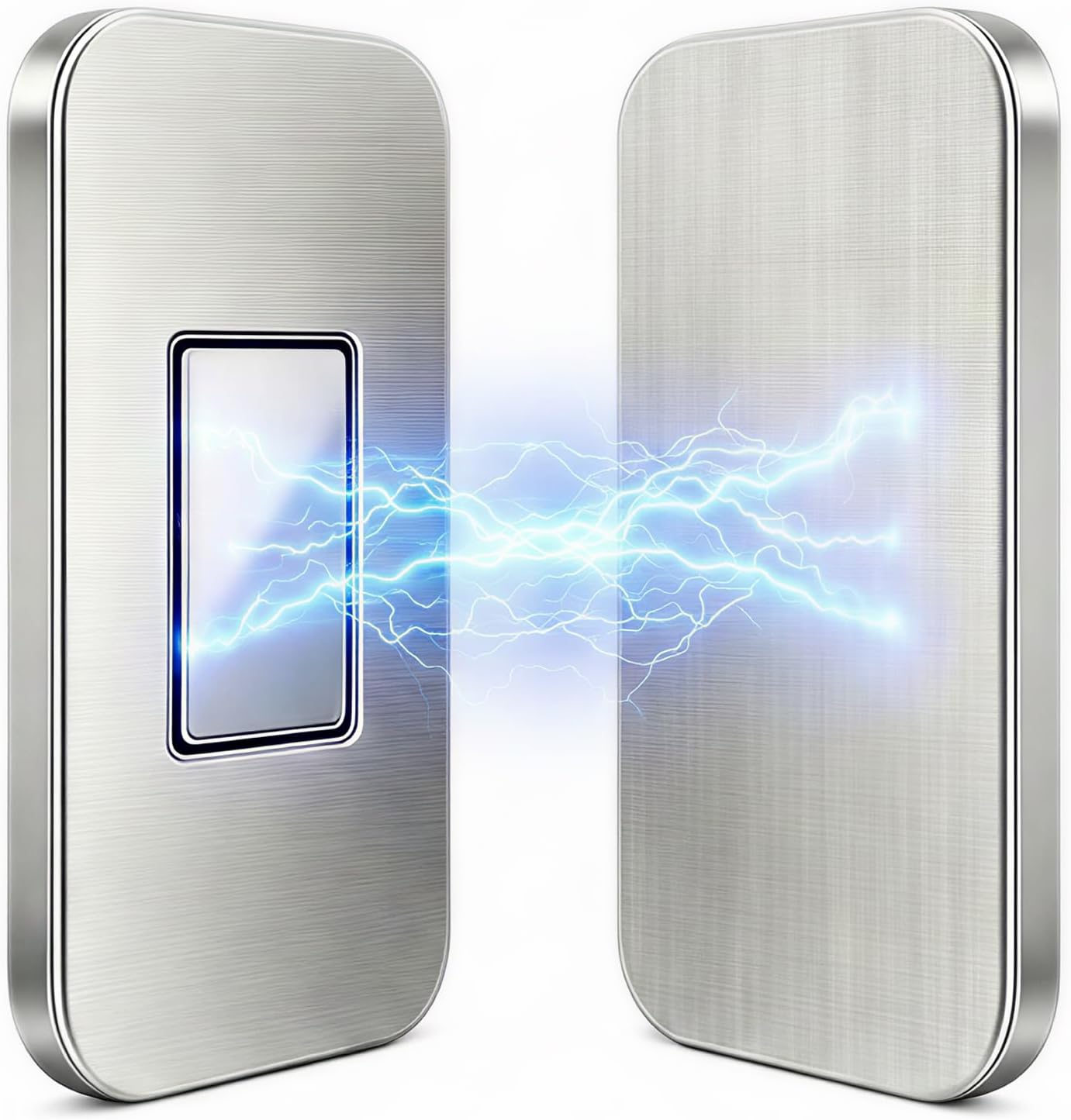 10 Pack Cabinet Magnets for Closure, Ultra Thin 0.08in Magnetic Door Catch with Double Side Adhesive Tapes, Baby Proofing Magnetic Cabinet Door Latch for Bathroom Vanity, Drawer, Closets, Silver