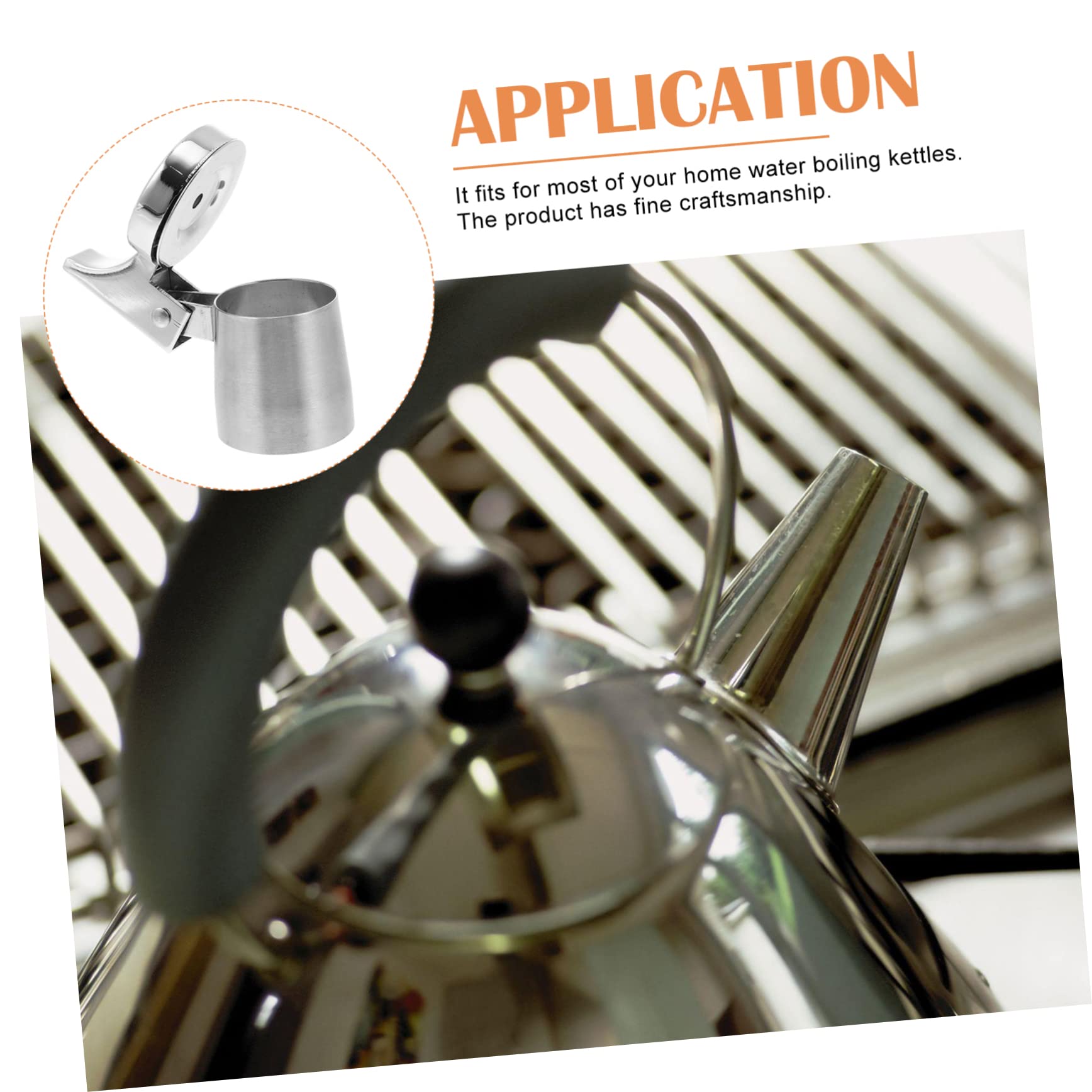 NAMOARLY Tea Pot Whistle Replacement Water Kettle Kettle Spout Stainless Steel Chime Mouth Safe Use