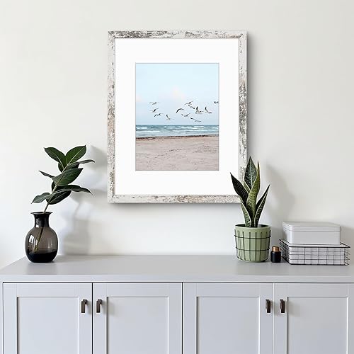 Vista 62 de Frametory, Los marcos de 16 x 20 pulgadas muestran imágenes de 11 x 14 pulgadas con paspartú o fotos de 16 x 20 pulgadas sin paspartú, vidrio Plata