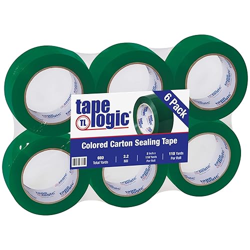 Tape Logic Carton Sealing Tape 22 Mil 2 x 110 yds Green 6Case
