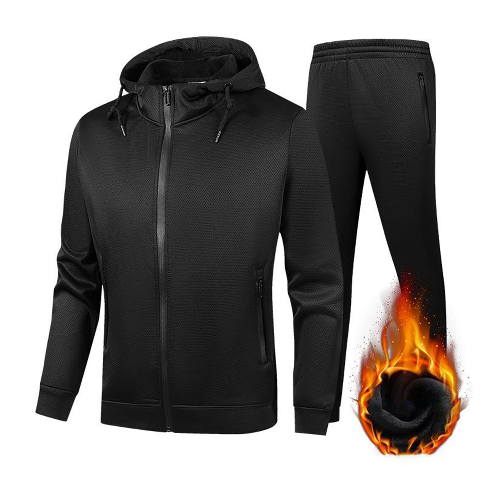 Chándal completo para hombre Y2k - Sudadera de Navidad para hombre y pantalón - Chándal deportivo para hombre - Bolsillos - Chándal deportivo de invierno transpirable Tracksuit running - Ropa
