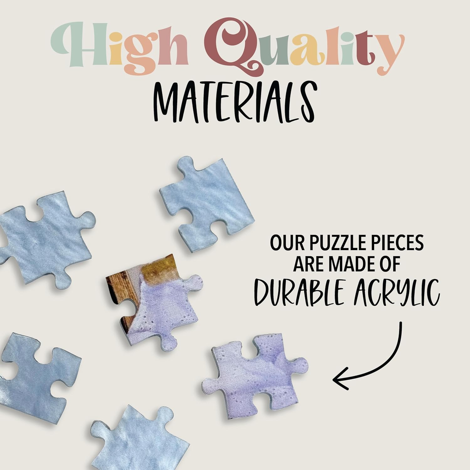 Custom Photo Puzzle from Picture | Upload Your Photo and Choose Color | 20 Piece Personalized Puzzle for Kids Toddlers Acrylic Puzzles Birthday Gifts for Toddler Boy Girl 5x6 Inches