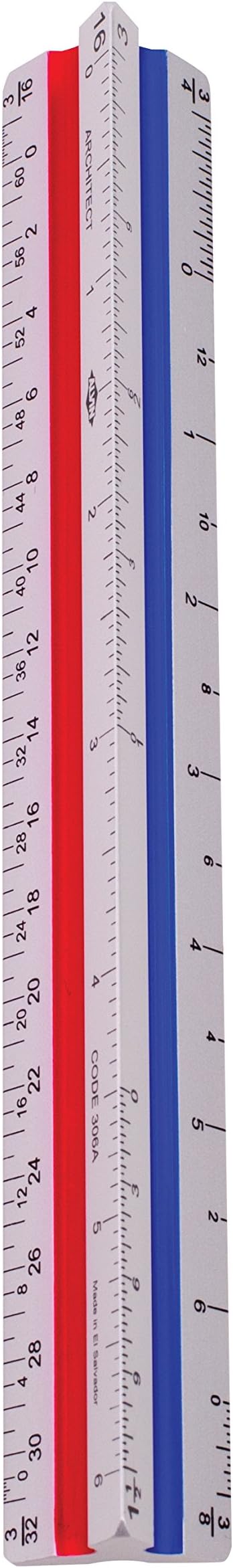 Alvin, 300 Series, Architect Triangular Scale - 6 Inches
