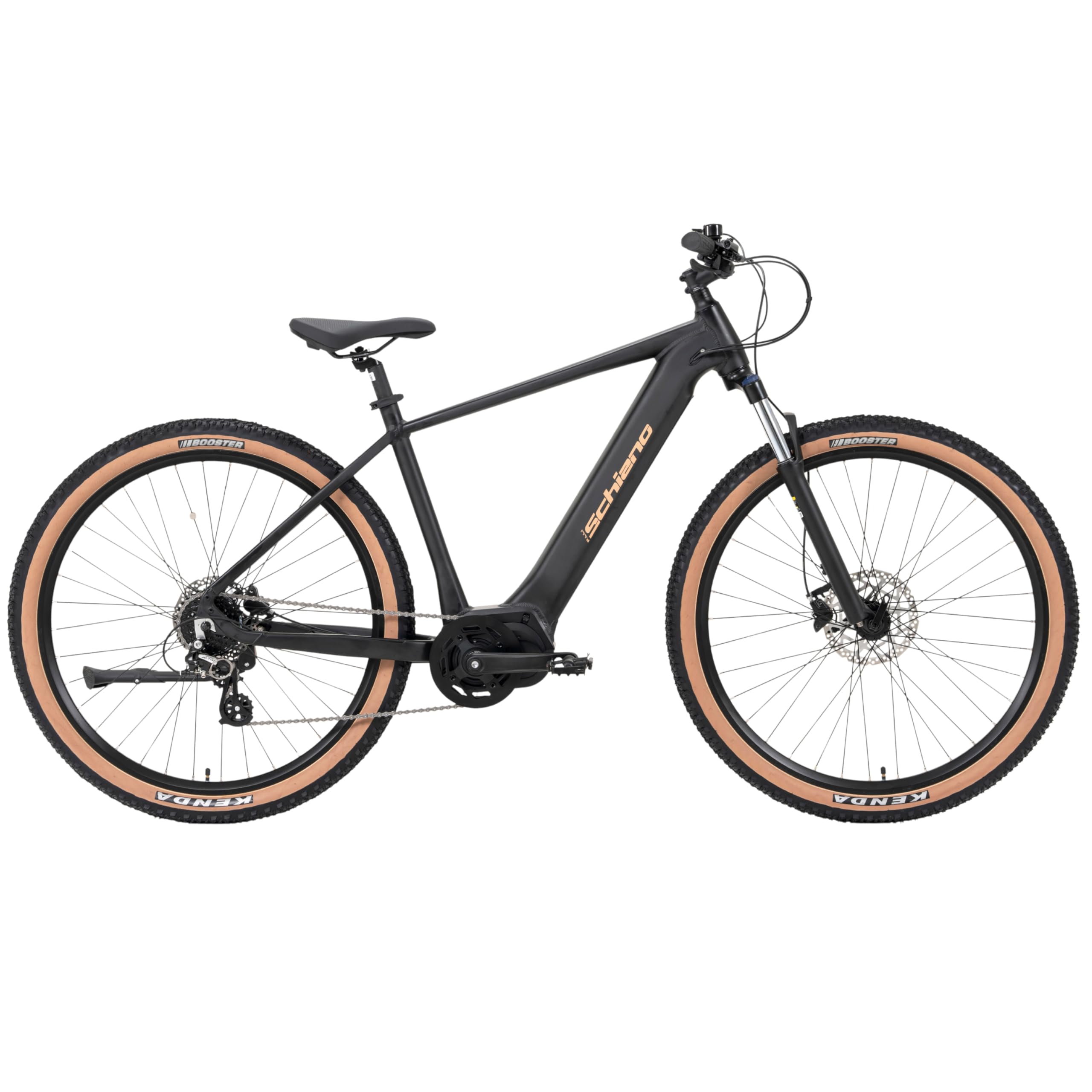 F.lli Schiano Bicicleta Electrica Montaña 29", Motor Central 80Nm, MS29 | Bici Electrica MTB, Bateria Extraible 20Ah 720Wh, Display con USB, Negro