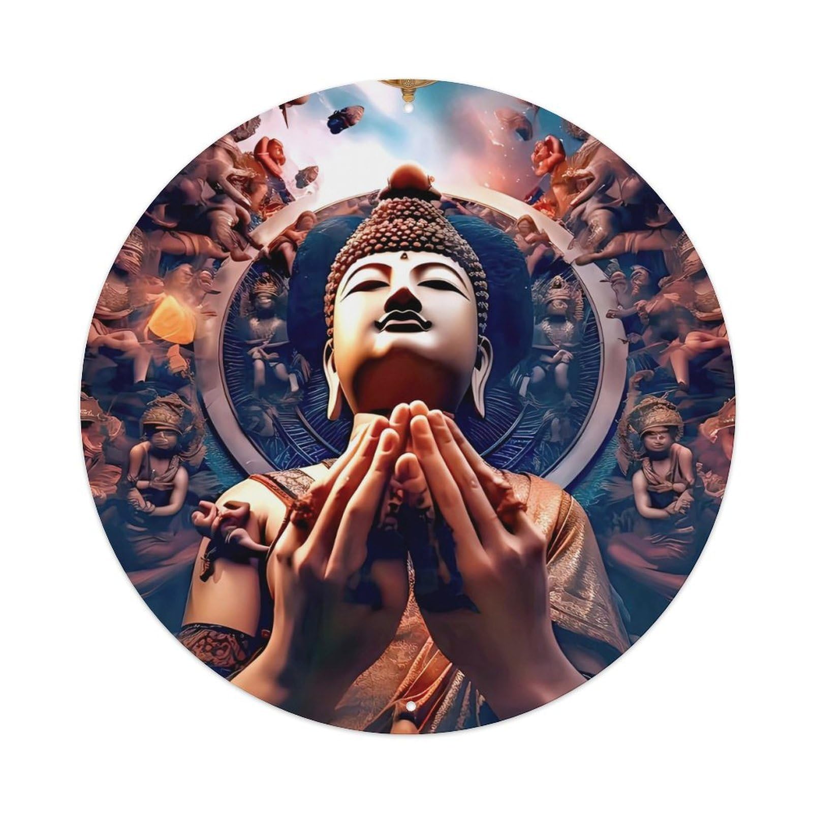 Zen Art Buddha V16 Metal Tin Sign