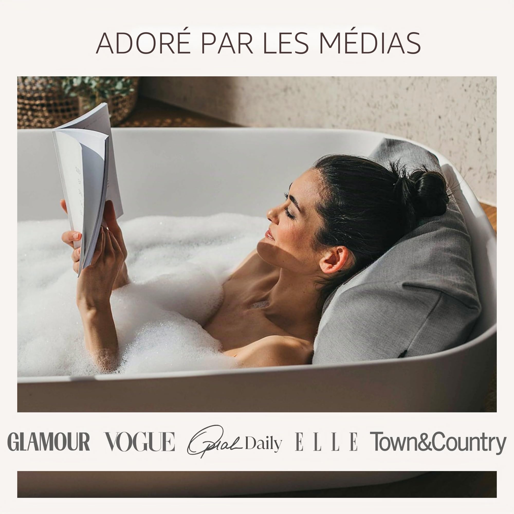 BADESOFA Premium Design Coussin de Bain Vert pour Appui-tête de Baignoire Support de Nuque Dos Petit