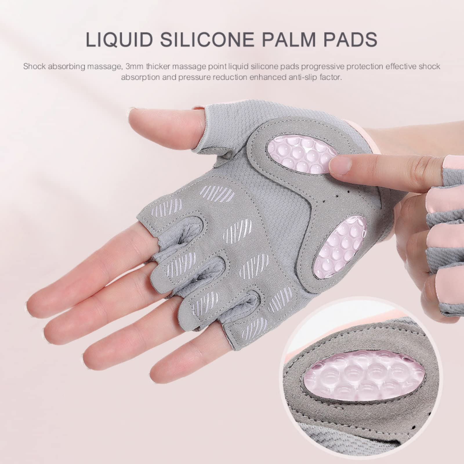 Hotfiary Cycling Gloves for Men Women Half Finger Bicycle Gloves Gel Padded Road Biking Gloves for Workout Motorcycle Gym