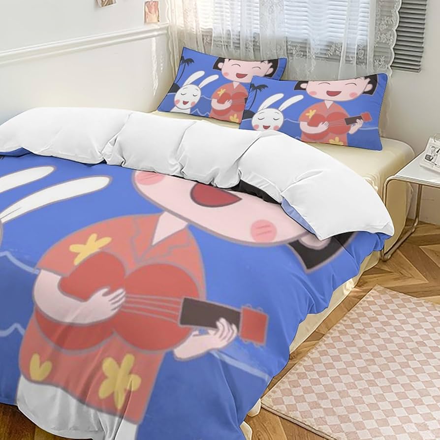 ちびまる子ちゃん　布団　カバー　（シングル） Amazon｜ちびまる子ちゃん 3ピース寝具セット 布団カバー