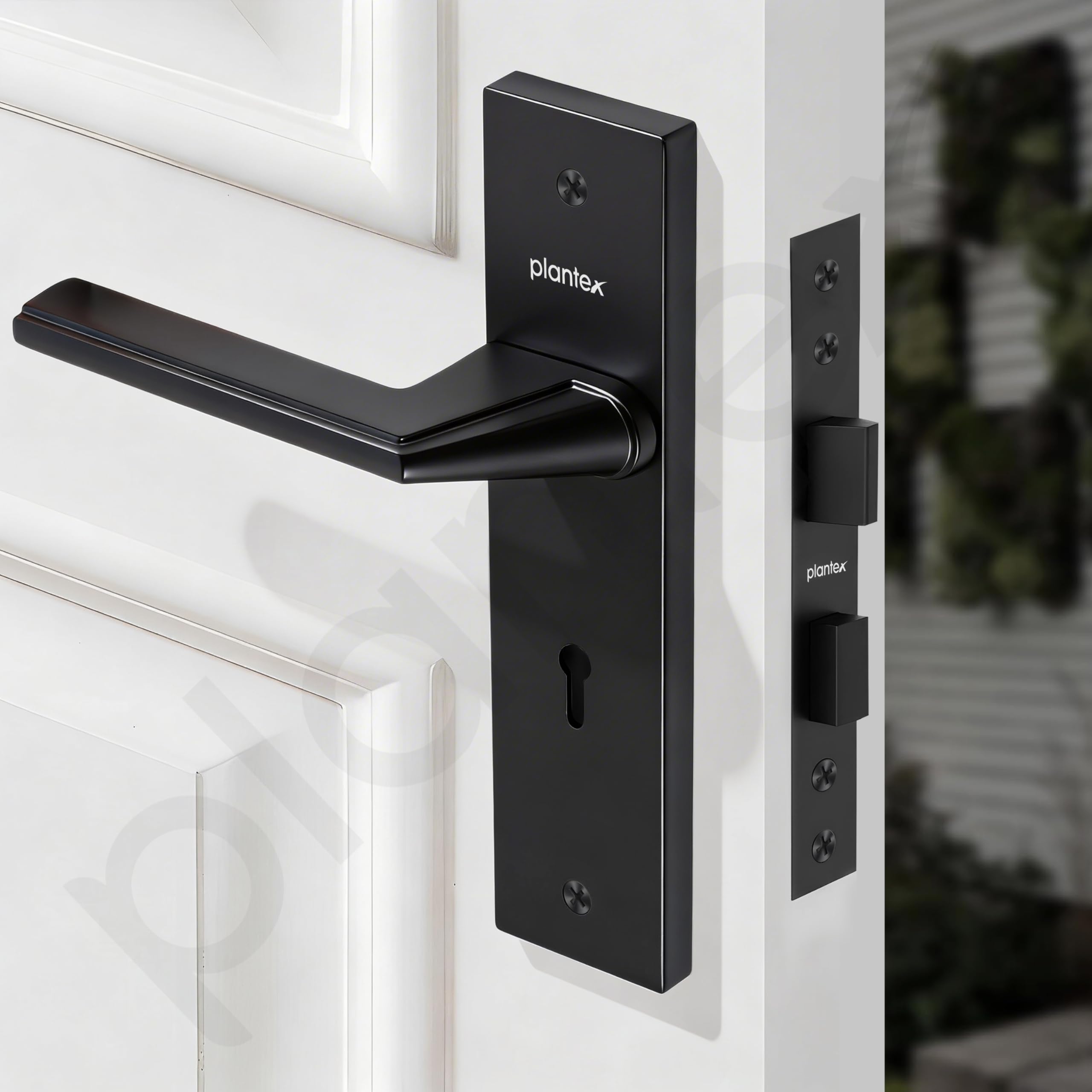 Heavy-Duty Door Lock Set - 6-Lever Brass Lock -5