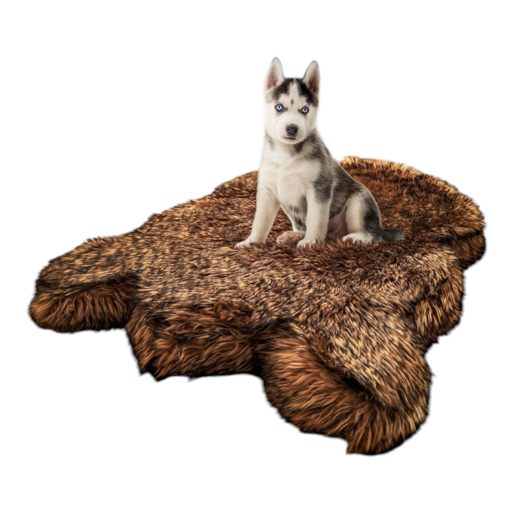 IHAPPYDOG Replacement Dog Bed Cover, Machine Washable (Brown, Large/Extra Large 50x30)
