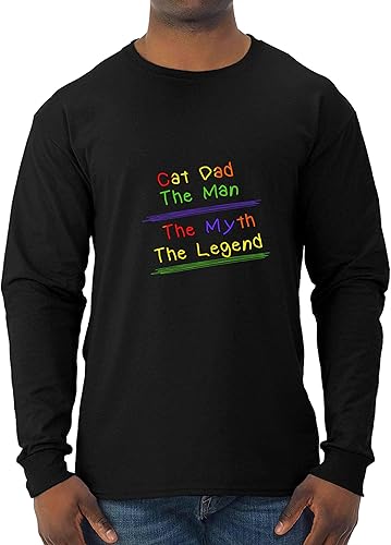 Ideal Cat Dad Man's Gift, Myth Funny Love Kitten Graphic for Cat Lovers - Cat Dad Ownership On Men Women Shirt