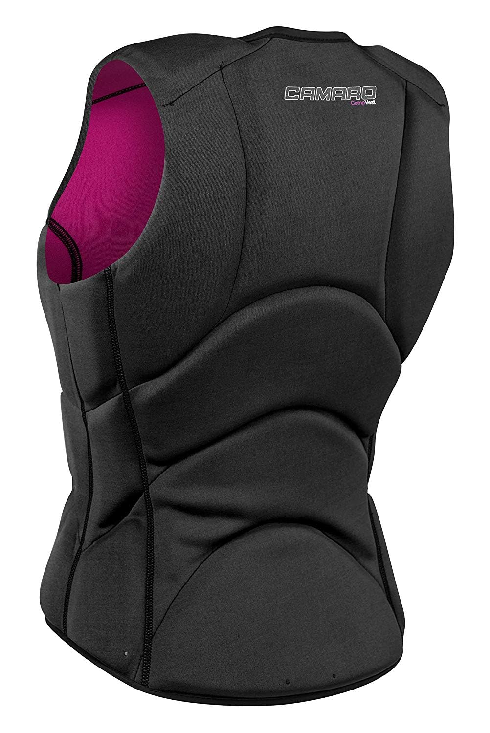 Camaro Comp Damen Slasher Neopren Prallschutz Weste Wakeboard Kite Wasserski Black/Berry