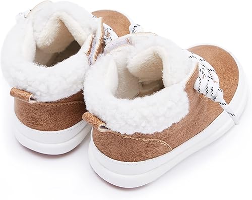 Miniatura 5 de BMCiTYBM Botas de nieve para bebé, zapatos de invierno, botines antideslizantes para clima frío de 6 a 24 meses