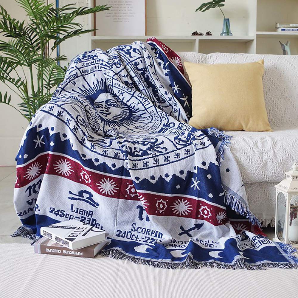 Couverture TV cocooning et douce à carreaux multicolores pour vos soirées