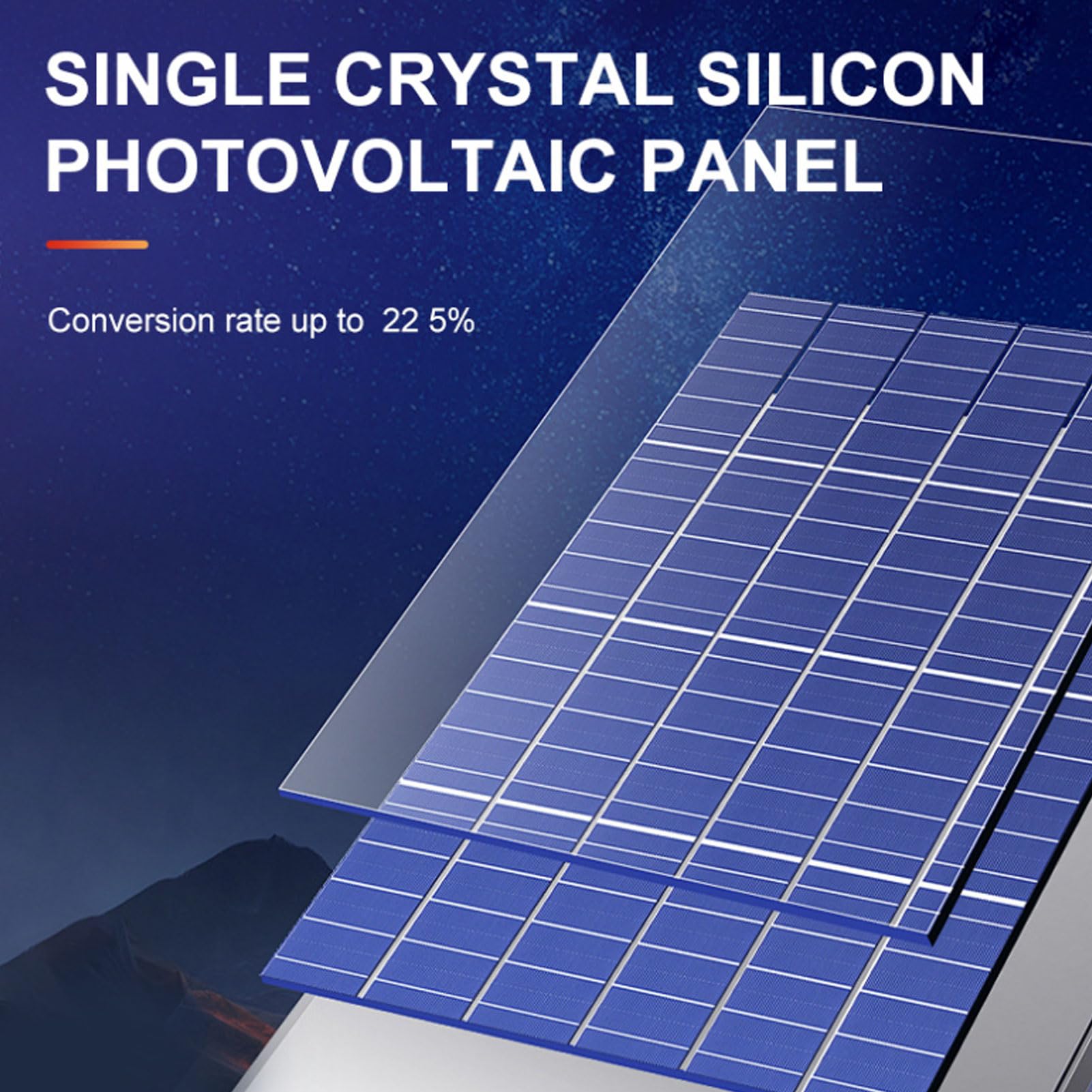 TOPINCN Ventilatore Solare Doppio Ad Alta Efficienza con Design