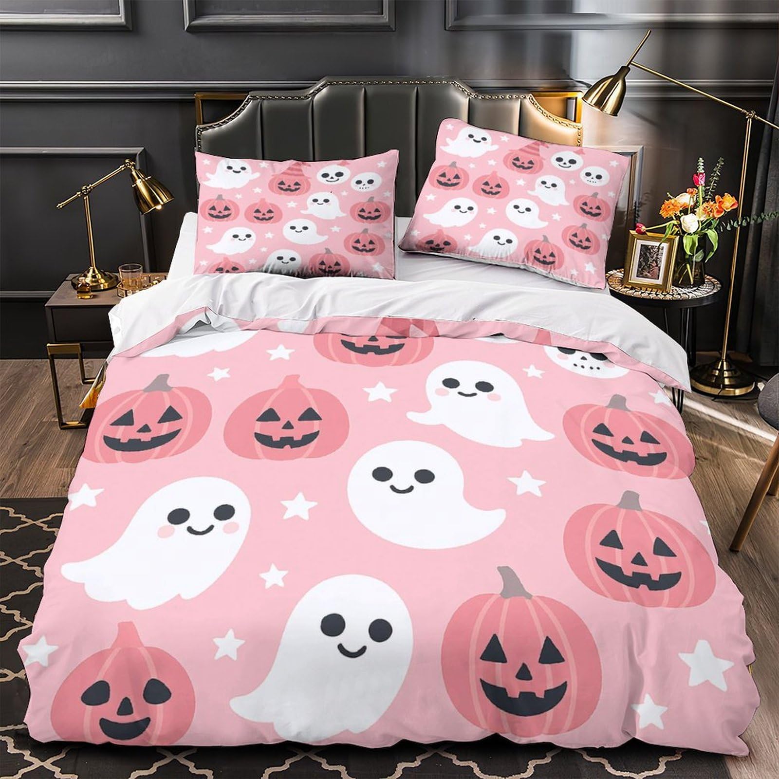 Housse de couette Halloween 140x200 cm pour décorer une chambre