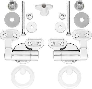 CORNAT TEC364980 Toilet seat Hinge Soft Close with mounting Brass