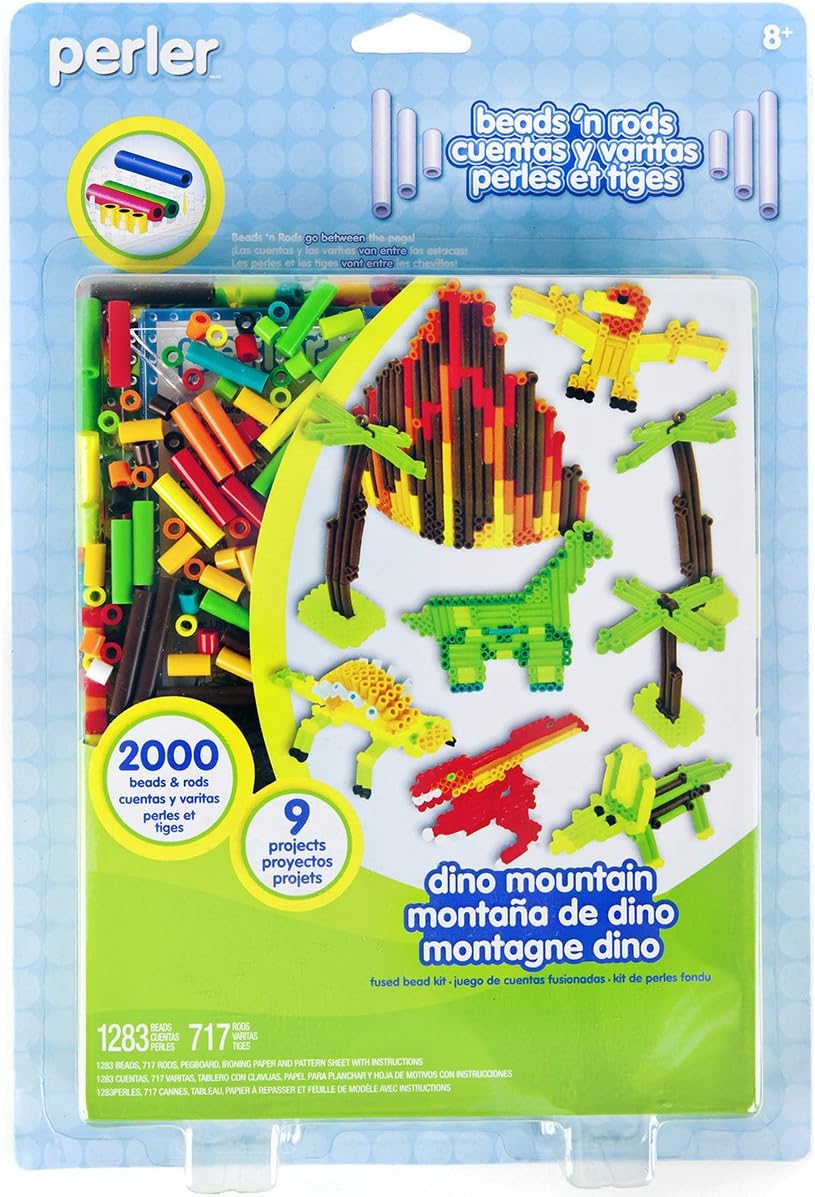 Perler Beads Fused Bead Kit, Dino Mountain