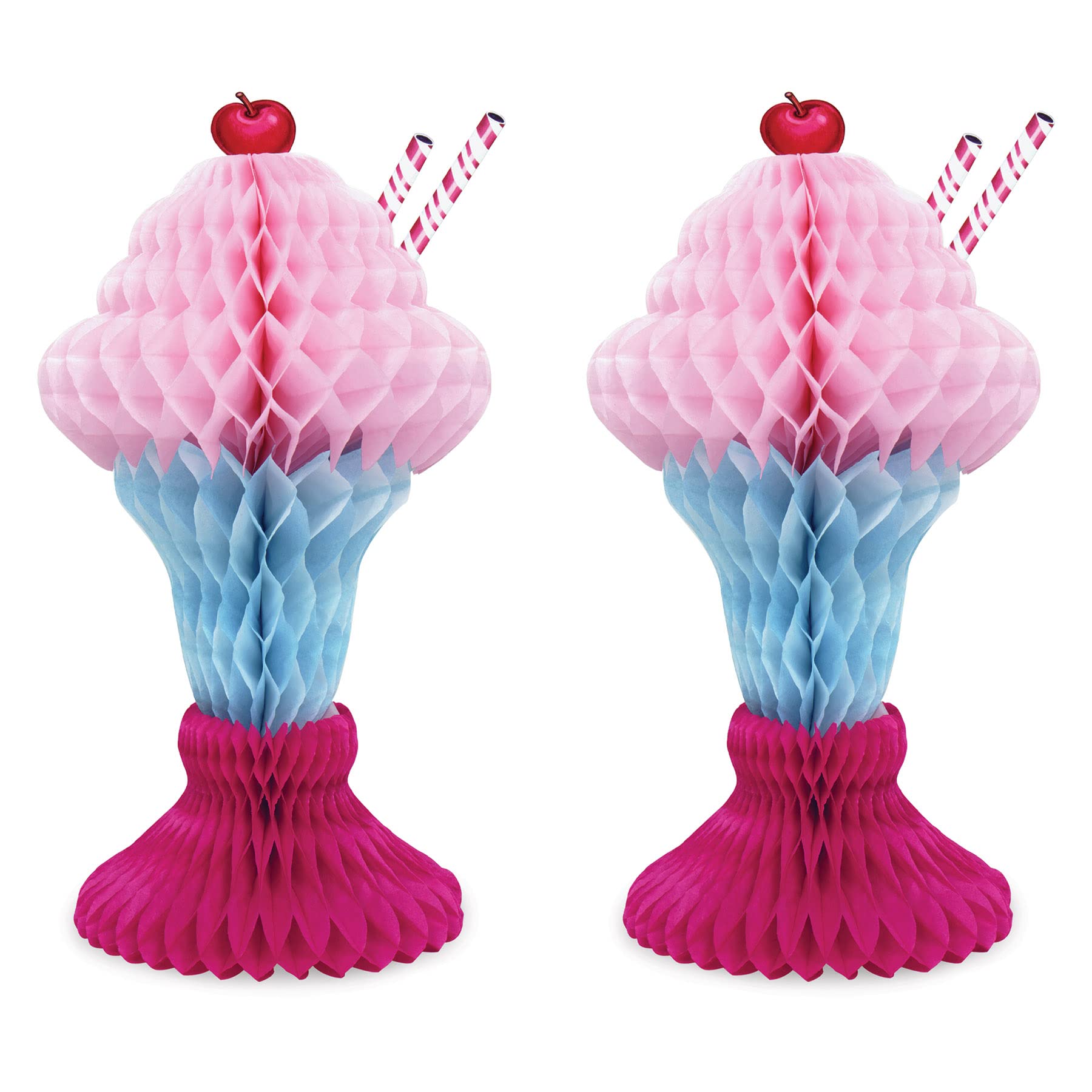 Beistle Tissue Ice Cream Sundaes, 2-Pack