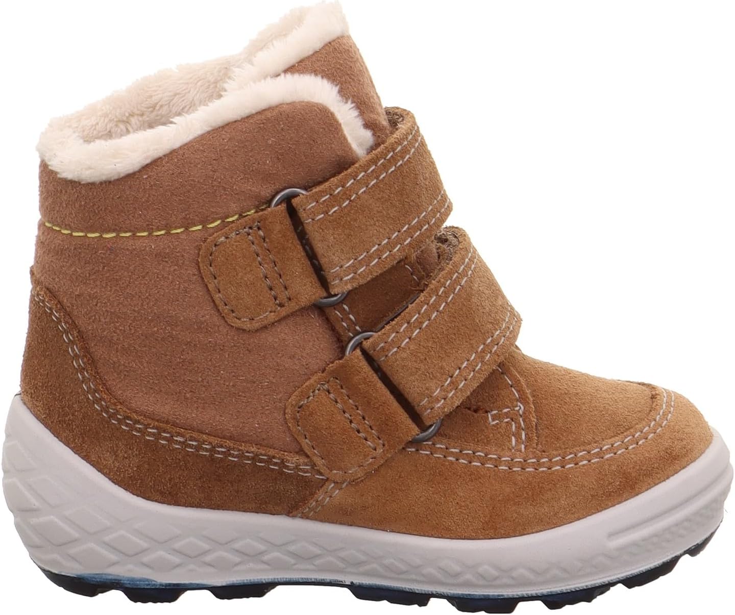 Superfit Groovy Baby-Kids Snow Boots, Brown Yellow 3000, 21 EU Ancho