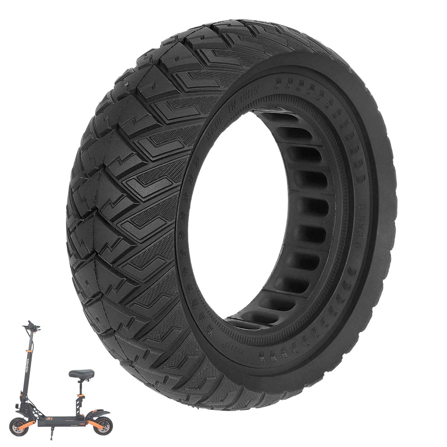 Lot De 2 Pneus Pleins 9x3.0-5.5 Pour Trottinette Kukirin G2 Pro (nouvelle Version) - Anti-crevaison