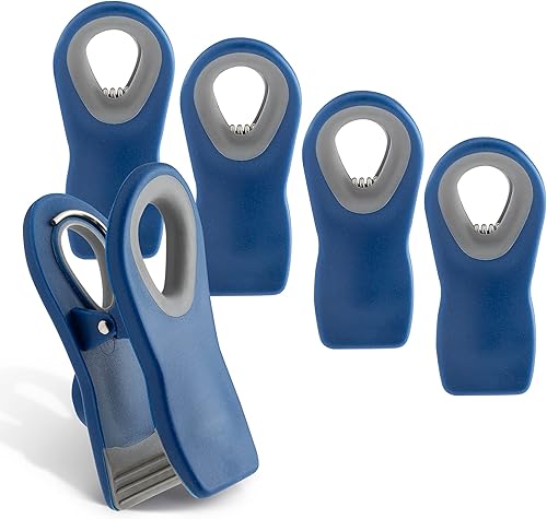 Miniatura 123 de COOK WITH COLOR Clips para bolsas con imán, clips para alimentos, clips para chips, clips para bolsas para almacenamiento de alimentos con agarre