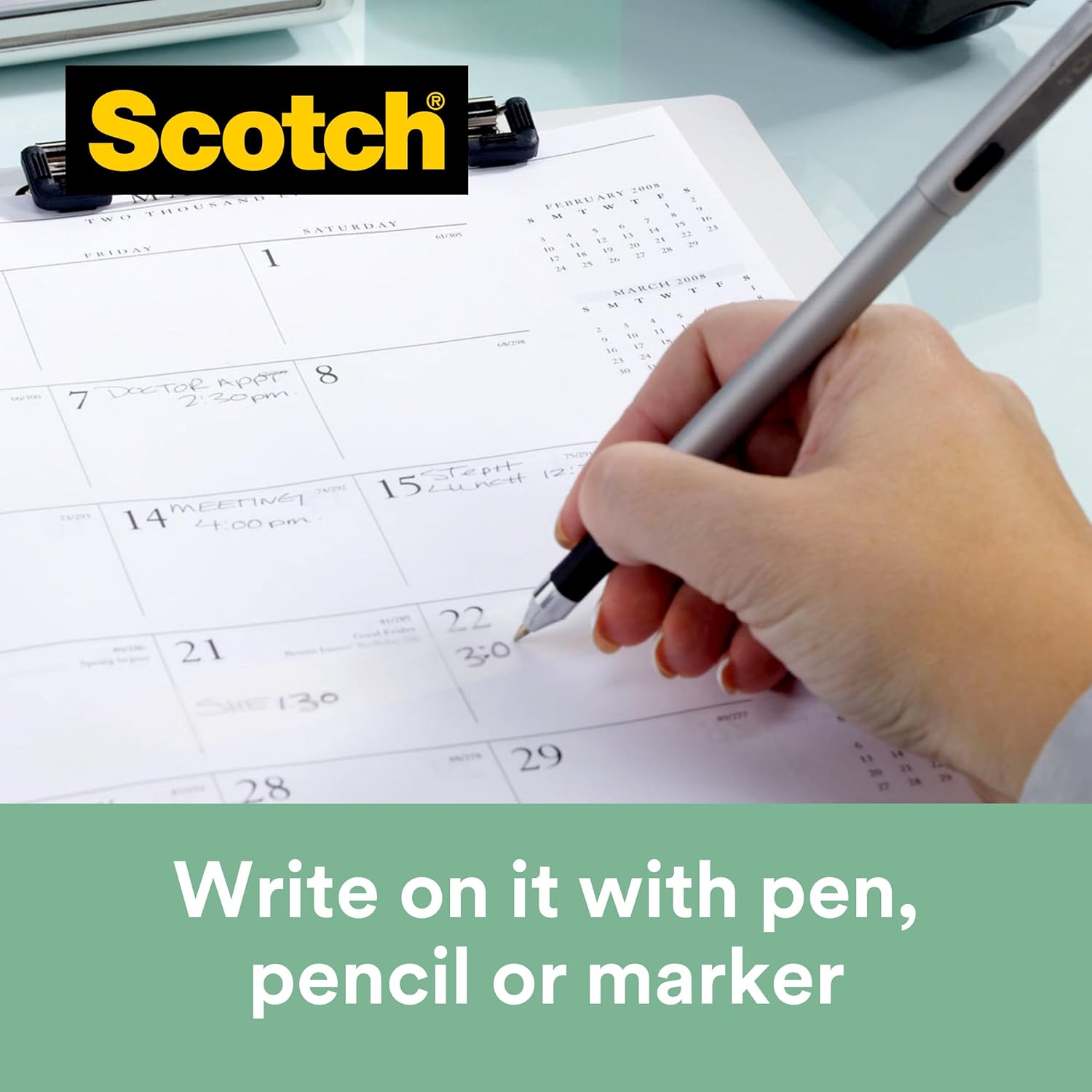 Scotch Magic Tape Dispenser - 1 C38 Scotch Dispenser with 3 Rolls of Scotch Magic Tape - Holds Tape Up to 19 mm x 33 m - Refillable Sticky Tape Dispenser for School, Home and Office - Black
