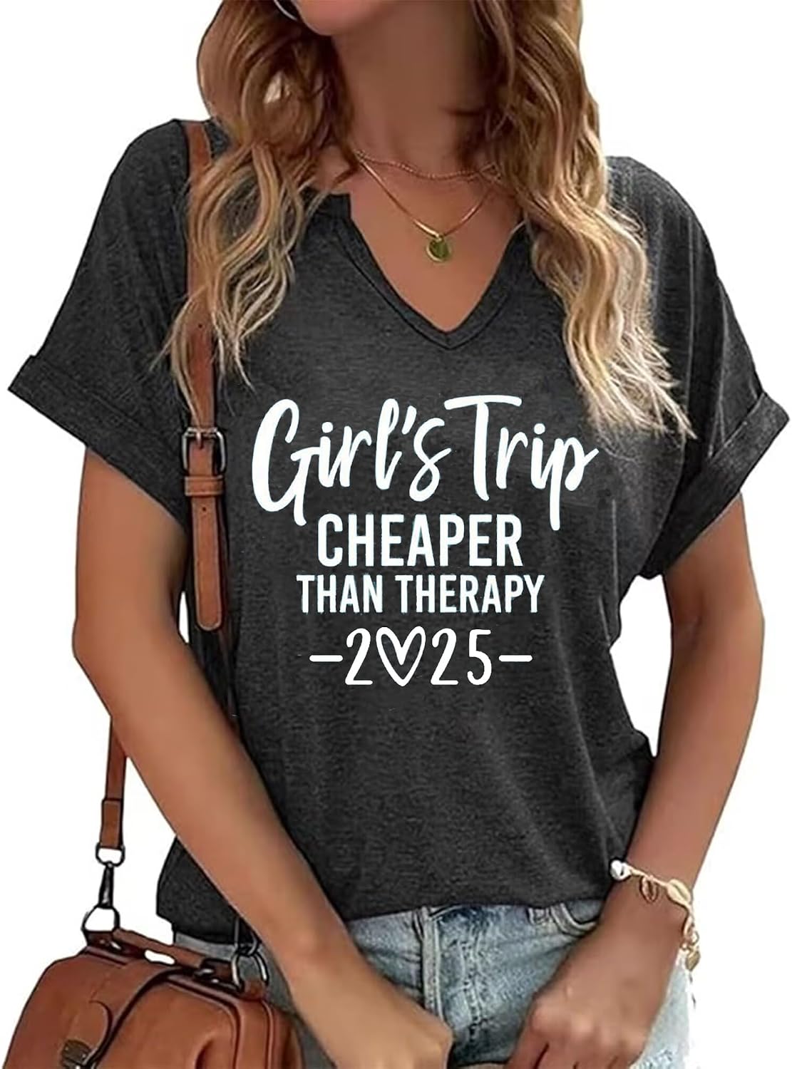 Girls Trip 2026 T Shirt Women Letter Print Vacation Beach Shirts Tee Tops image 3