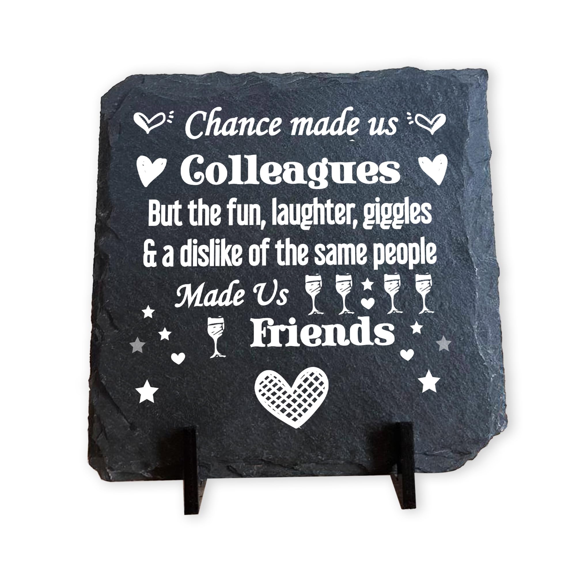 Red Ocean Chance Made Us Colleagues Slate Plaque Leaving Job For Friend Christmas Birthday Colleague Friendship Plaque For Him Her Keepsake