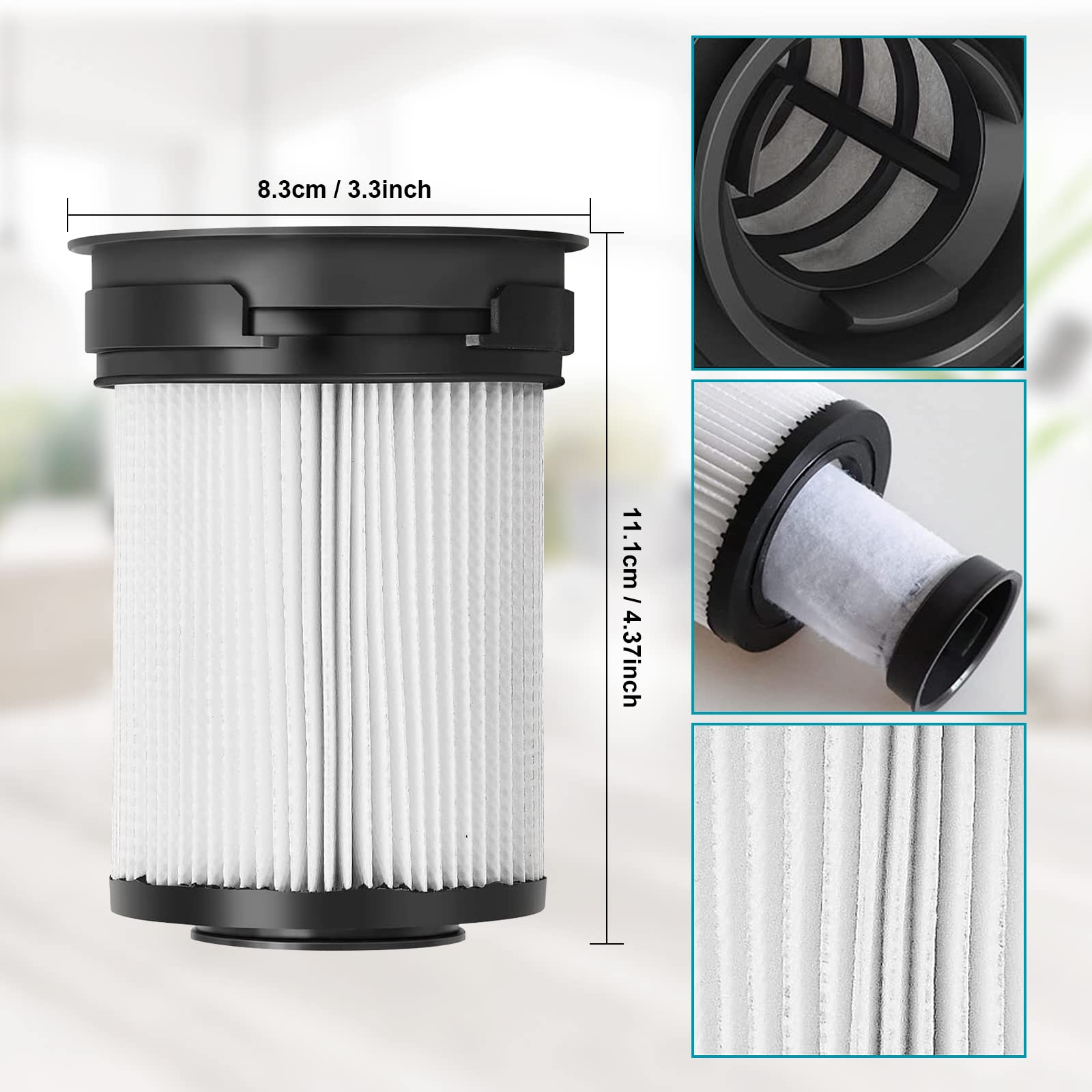 Lot de 2 filtres pour Miele Triflex HX1 Series Accessoires pour aspirateur balai sans fil, Pièce de rechange n° 9178017731