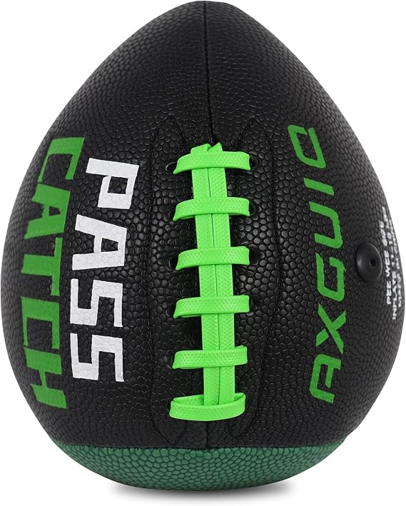 PassCatch Pee Wee Size Training Football, Fatherless Bounce Back Football Training Equipment Composite Leather Improving Enhance Solo Passing Catching Skills Official Size(Ages3-9,Deflated)