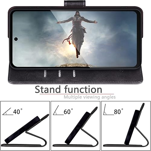 Miniatura 7 de SUANPOT Funda tipo cartera para Moto G Stylus 2022 5G con bloqueo RFID, soporte para tarjetas de crédito, funda de piel sintética con tapa para
