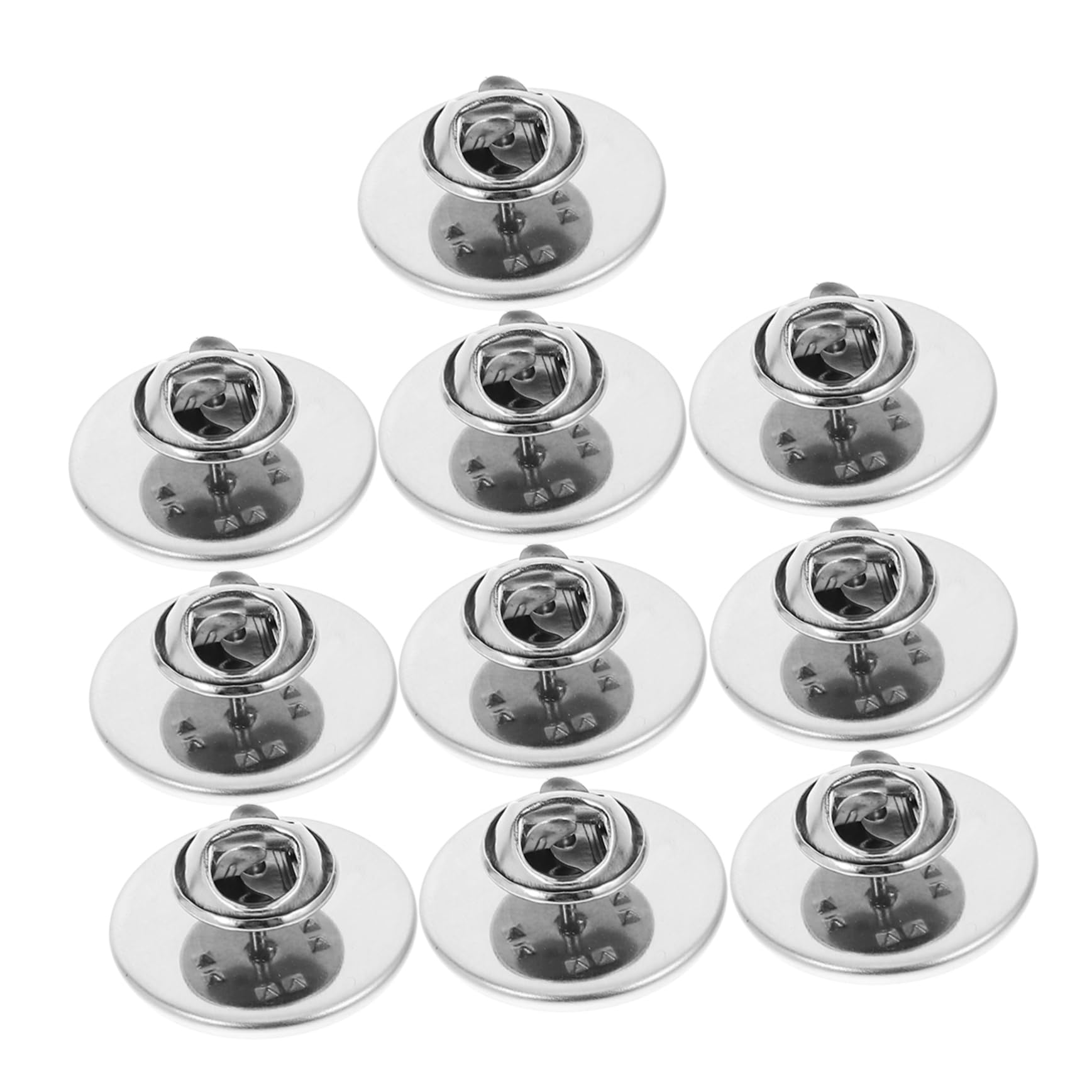 ERINGOGO 10pcs Brooch Back Pin Clasps Lapel Pin Backs Smooth Opening for DIY Projects