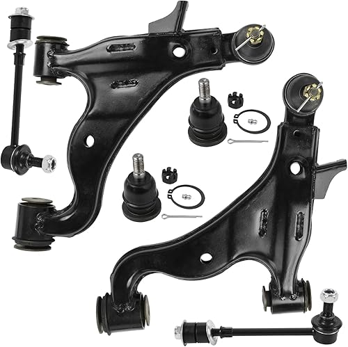 Miniatura 165 de Detroit Axle - Kit de brazos de control inferiores delanteros para Jeep Grand Cherokee Dodge Durango 2011-2015 2012 2013 2014, 2 brazos de control