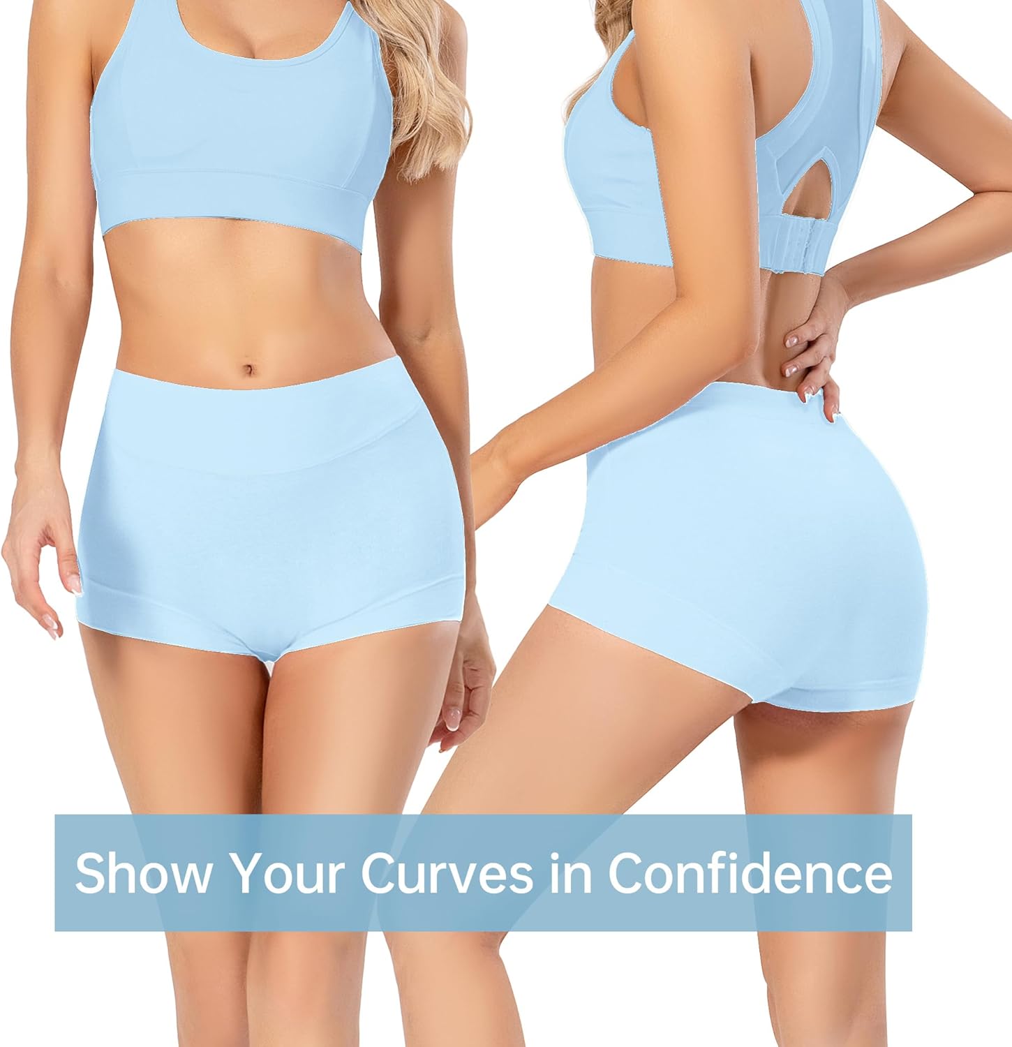 Migbean Boy Shorts Underwear for Women - Boxers for Women, Women's Cotton Underwear Boyshorts - Image 5