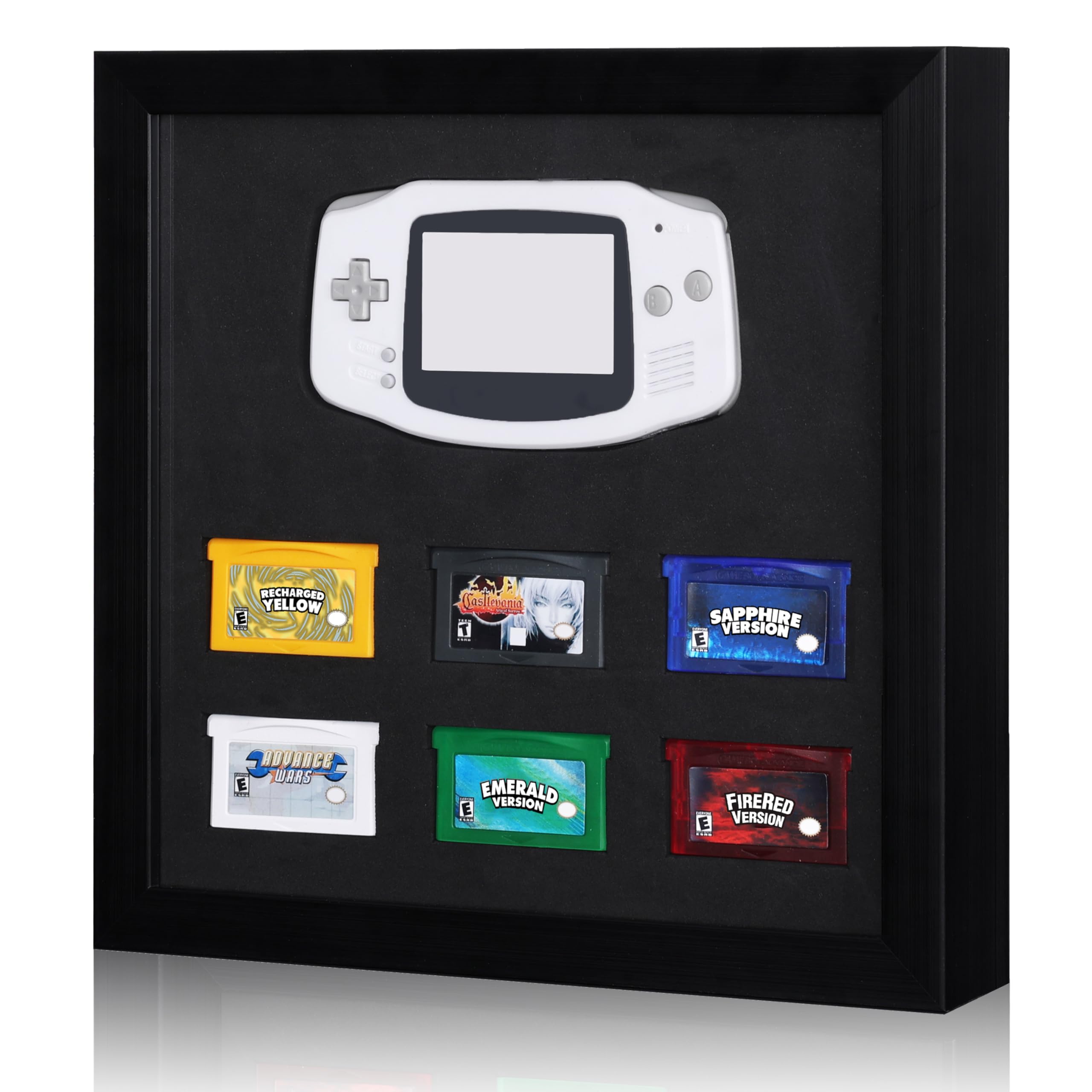 Photo 1 of Acrosia Game Console Display Frame Compatible with Nintendo Game Boy Advance – Storage and Display Case for GBA Console and 6 Cartridges