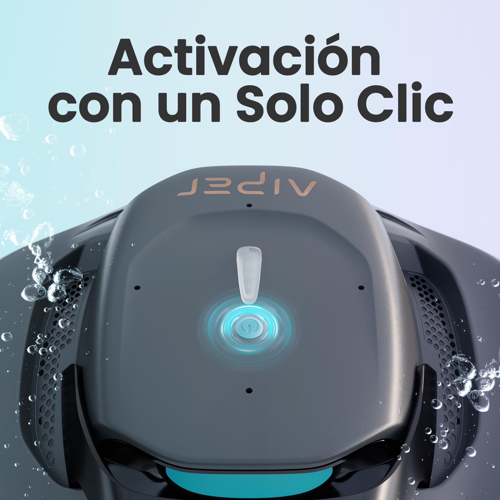 AIPER Seagull 800B Robot Piscina Sin Cable, Limpiafondos Piscina Automático con Succión Potente, 90 min Autonomía, Auto-Parking Inteligente, Indicador LED, hasta 80 m²