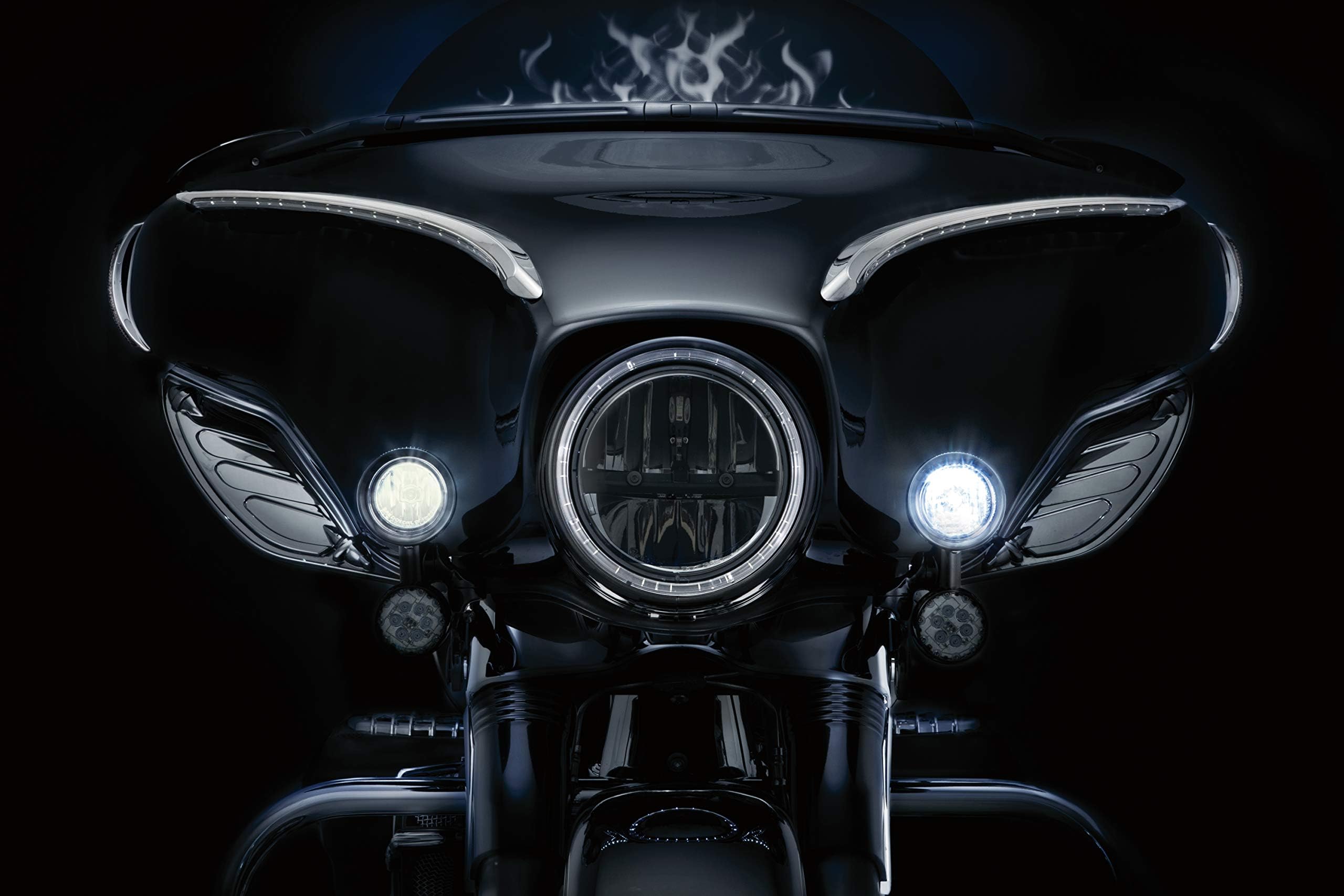 Kuryakyn 5035 Motorcycle Lighting Accessory: 3" LED Upgrade Lamps for Driving Lights, White, 1 Pair