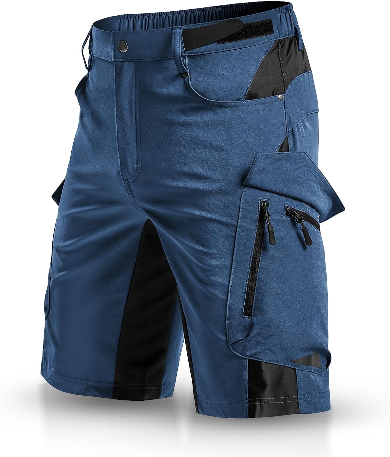 Wespornow Korte broek voor heren met 7 zakken, cargo shorts, werkbroek