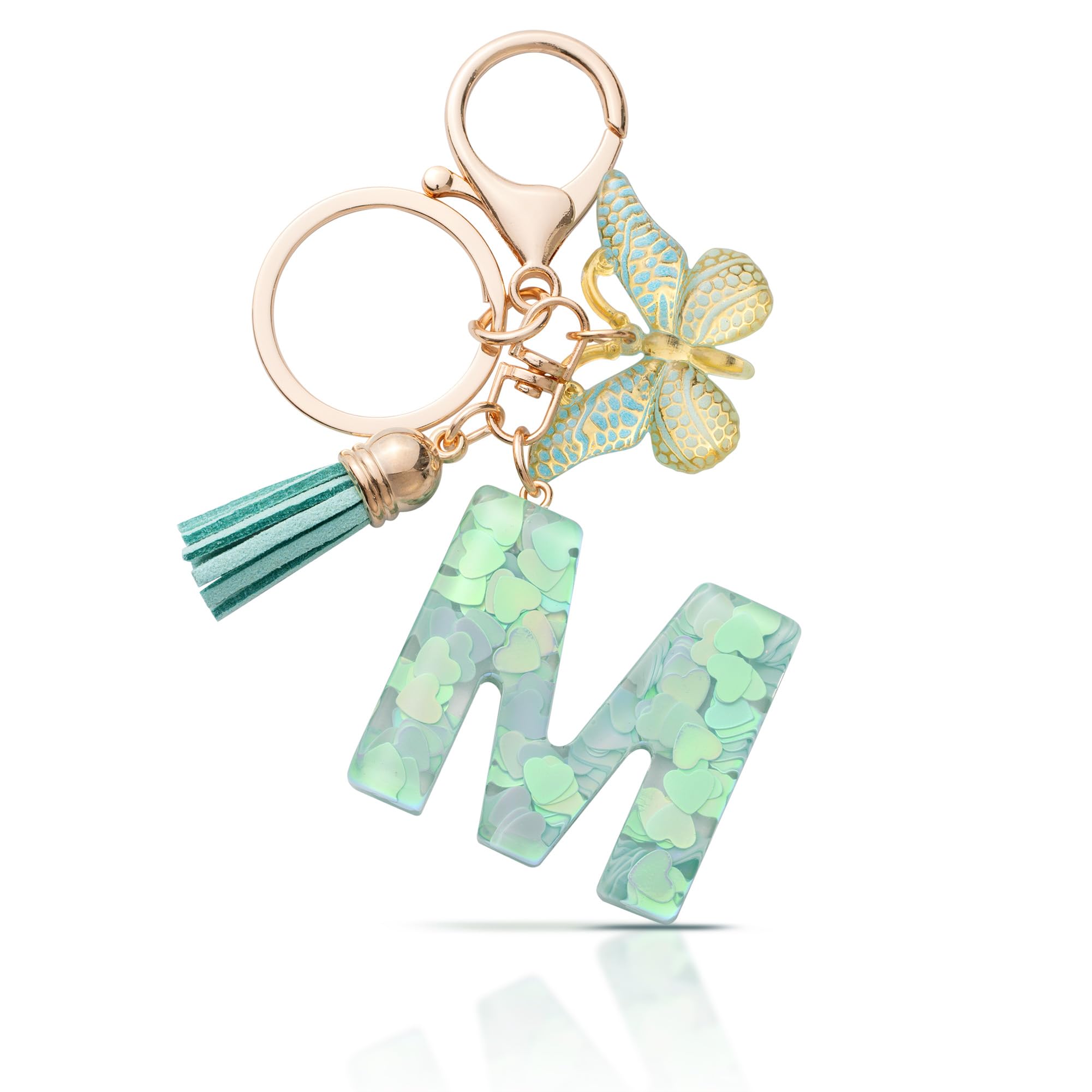 CHUQING Schlüsselanhänger Buchstabe Mädchen Schlüsselanhänger mit Anfangsbuchstaben Anhänger Schlüssel Letter Keychain für Frauen Damen