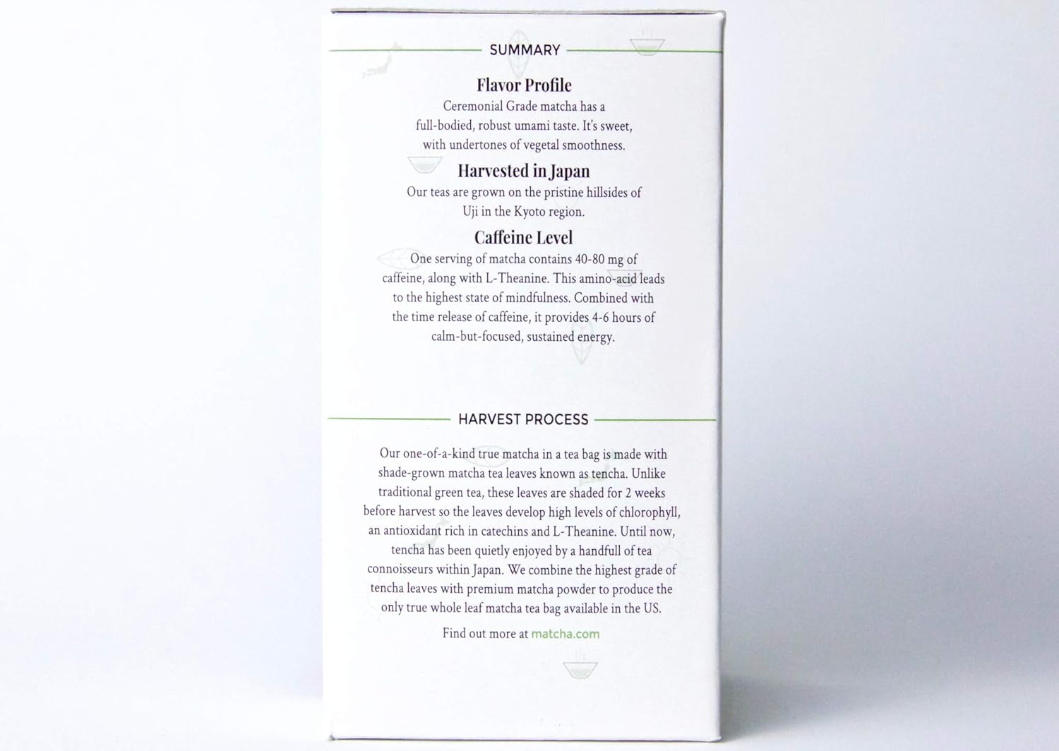 Buy Matcha Kari Organic Superior Japanese Matcha Green Tea Bags