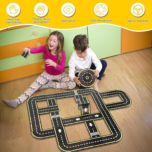 Miniatura 27 de Azulejos magnéticos de dinosaurio, bloques de construcción magnéticos de animales, juguetes de mundo dinosaurio, azulejos magnéticos educativos 3D