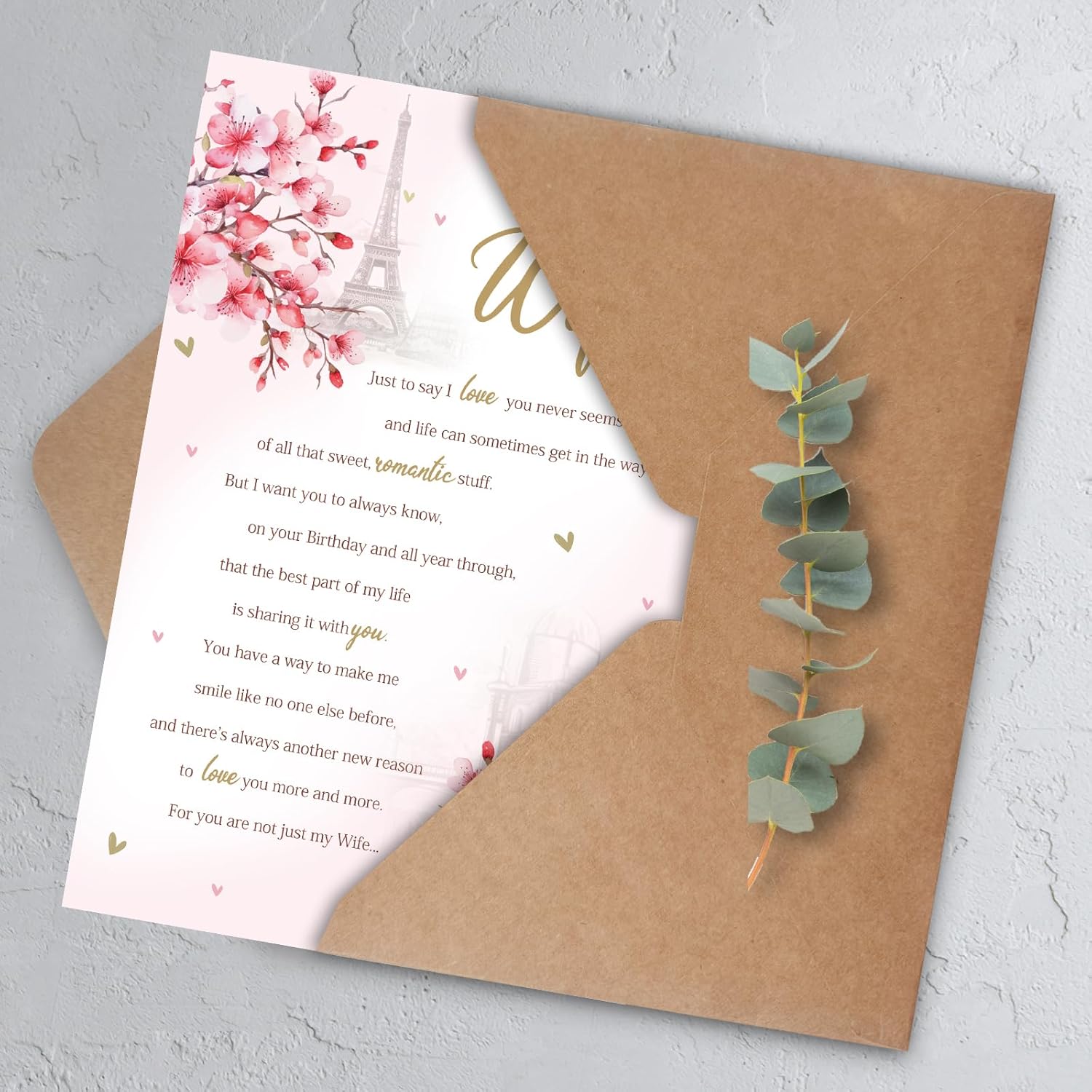 Wife Birthday Card, Happy Birthday Card & Gifts for Wife from Husband, Funny Bday Card & Gifts for Women Her - Image 6