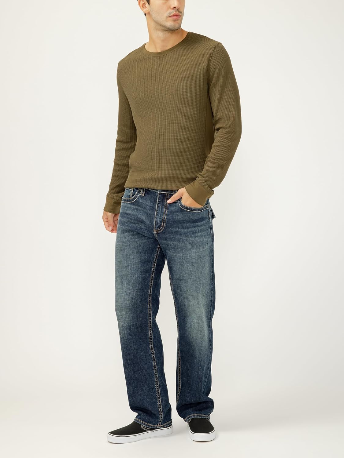 Silver Jeans Co. Men's Gordie Relaxed Fit Straight Leg Jeans