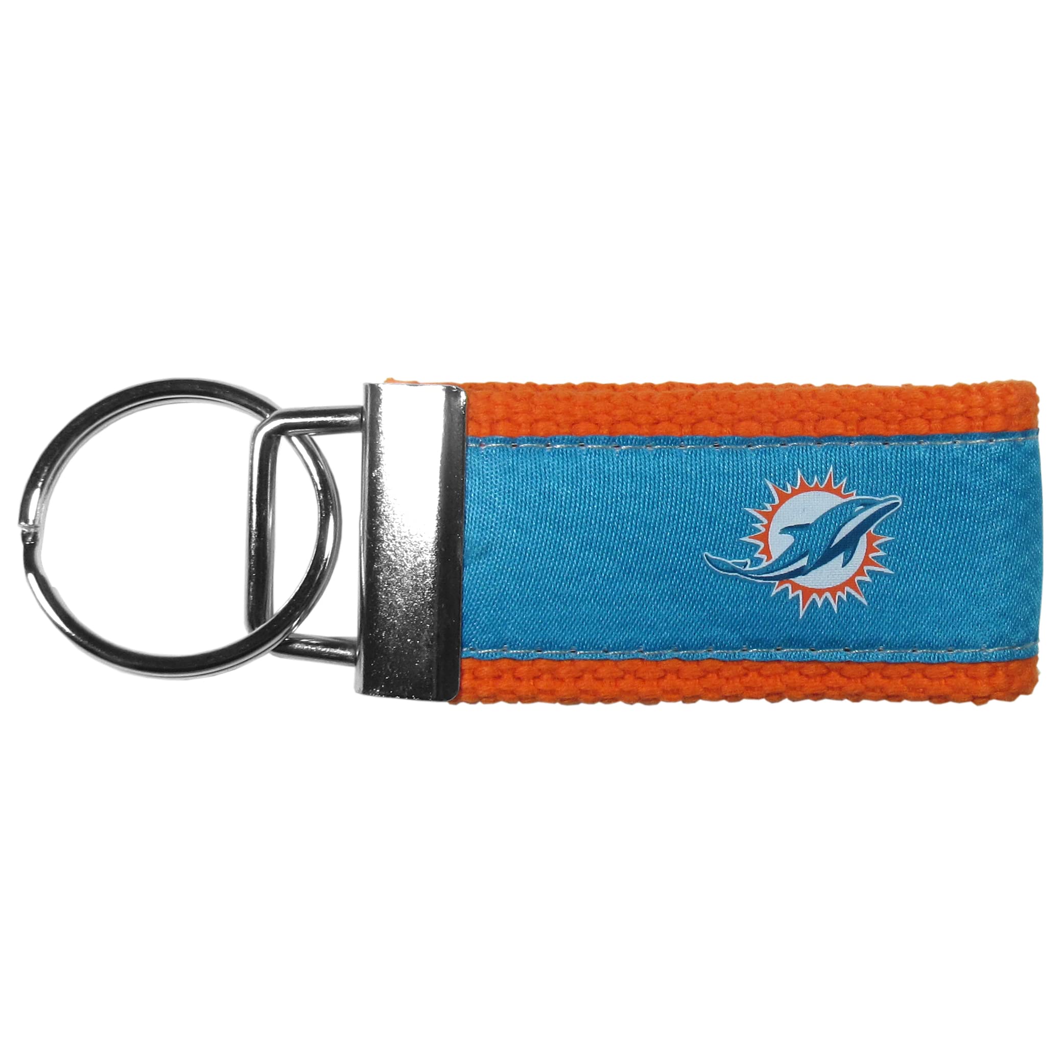 Siskiyou Sports NFL Miami Dolphins Woven Key Chain, One Size, Team Colors โ image 1