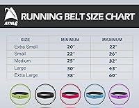 Vista 5 de Athlé - Cinturón para correr para ejercicio y viajes, dos bolsillos elásticos para la mayoría de teléfonos, billetera, tarjetas y más, clip