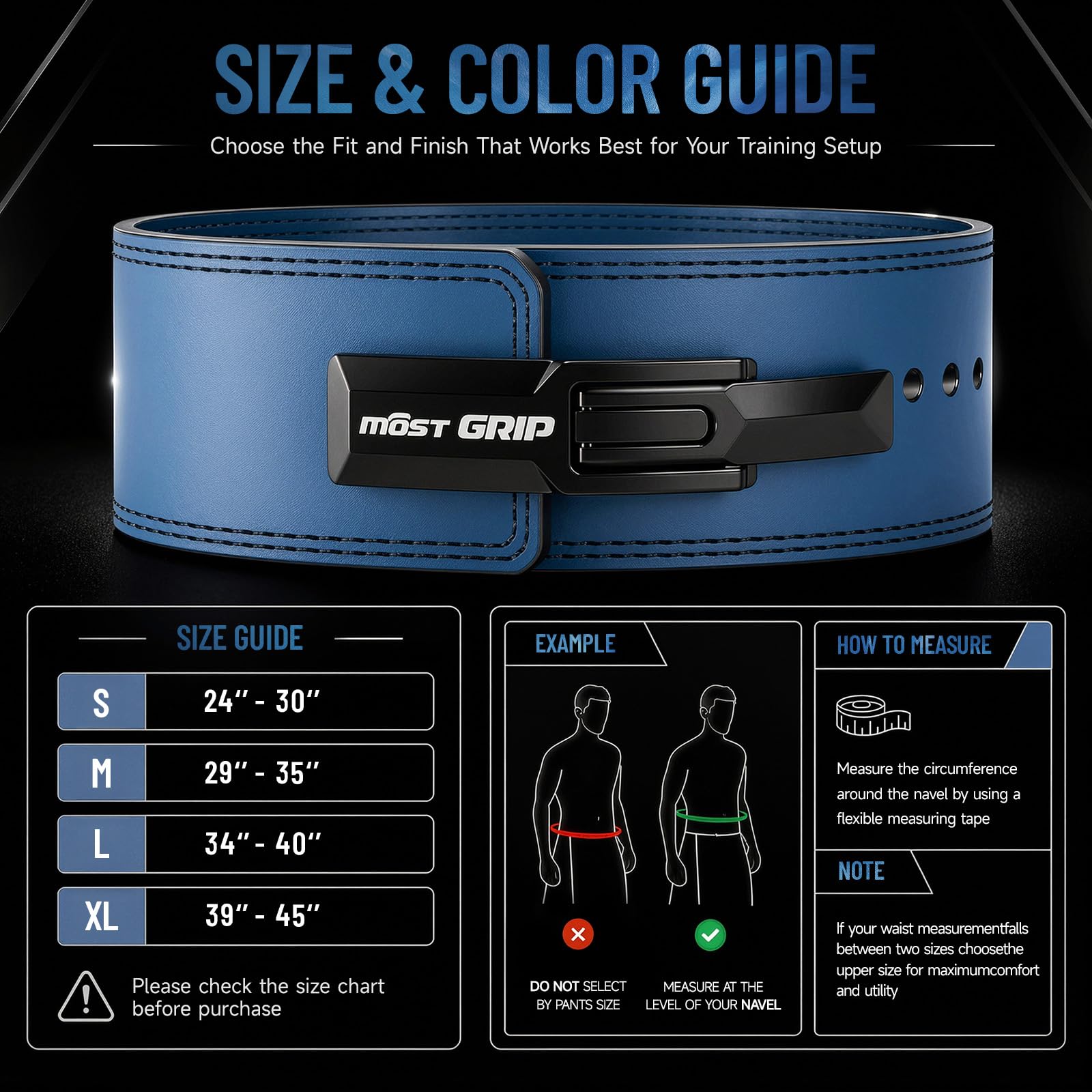 Ceinture d'haltérophilie à levier de 10 mm avec cuir à verrouillage rapide pour homme et femme, ceinture d'haltérophilie, de gymnastique pour squat et soulevé de terre
