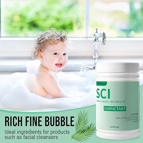 Miniatura 6 de Cocoil isetionato de sodio de 1 libra, polvo de isetionato de cocoilo de sodio (SCI), burbujas increíbles, suave con la piel, biodegradable,